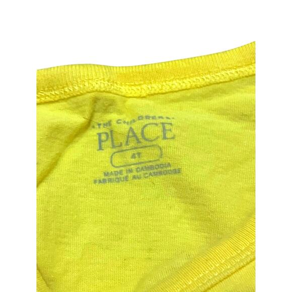 The Children Place Cute And I Know Yellow Shirt Size 4T - Picture 4 of 5